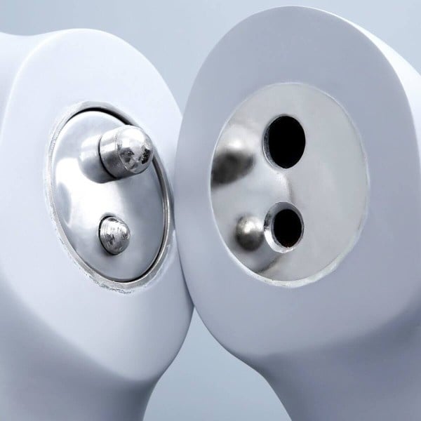 Penther Schaufensterpuppe Dame sportlich, Chrommaske, Magnethaltesystem