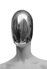 Penther Schaufensterpuppe Dame sportlich, Chrommaske, Magnethaltesystem