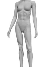 Penther Schaufensterpuppe Dame sportlich, Chrommaske, Magnethaltesystem