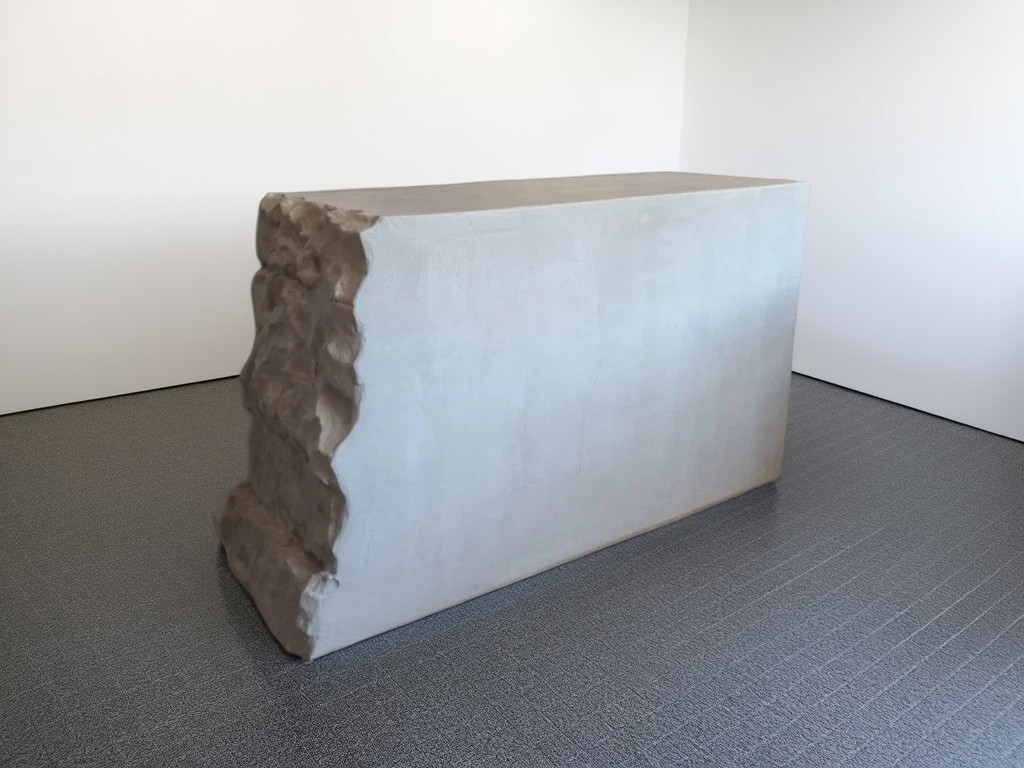 Betontheke "Brunhilde" in rustikaler Betonoptik