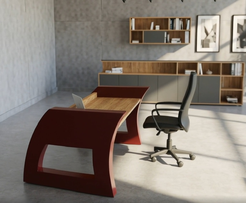 Borkenkaefer Schreibtisch "Swing"