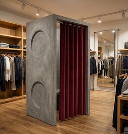 Umkleidekabine Beton "Circles"