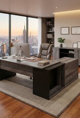 Winkelschreibtisch Höhenverstellbar mit Sideboard