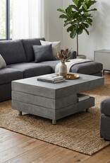 Couchtisch Design Industrial, Beton/Holz