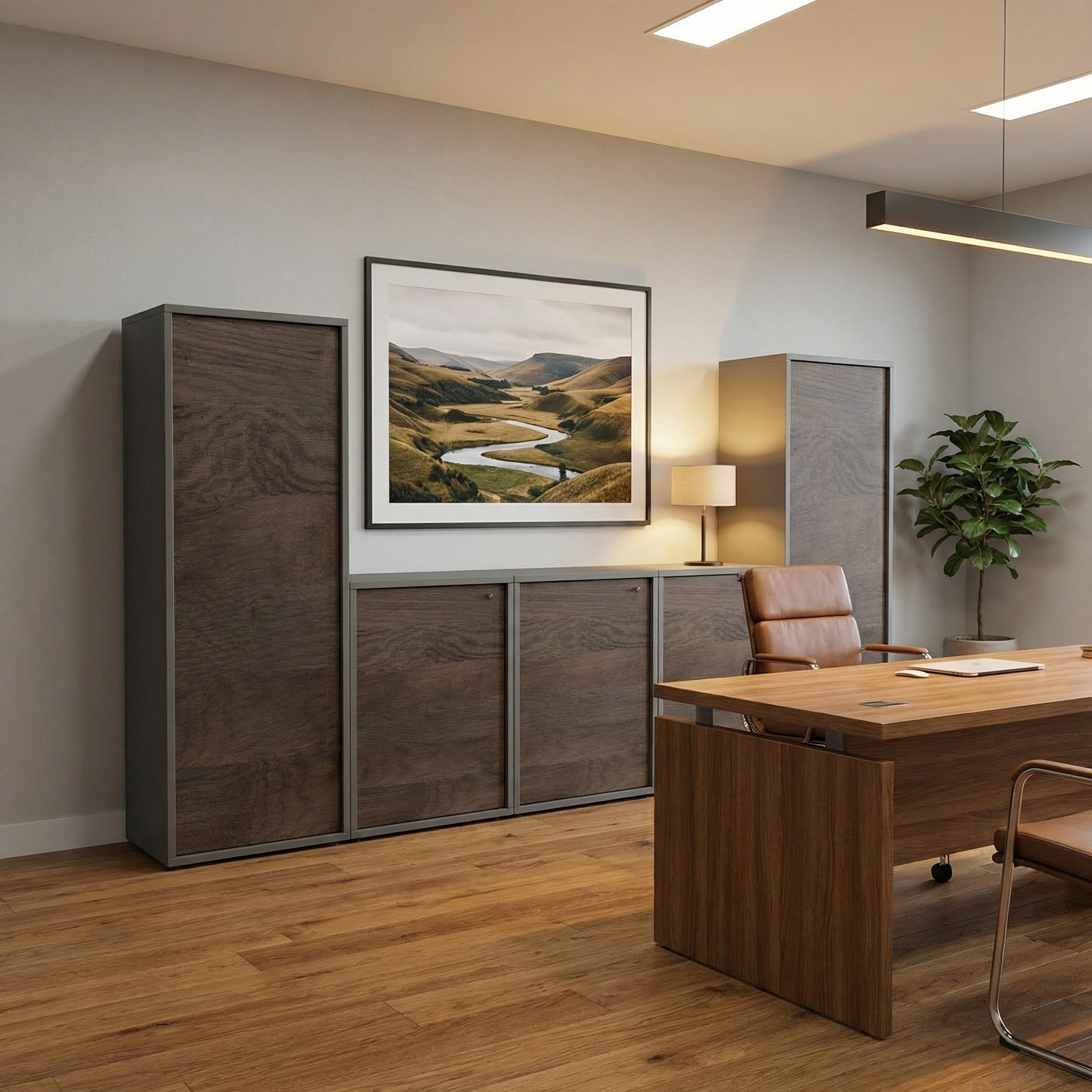 Maßschränke – 25 mm Umrandung – Blum-Scharniere – Individuelle Größen – Lagerdekore