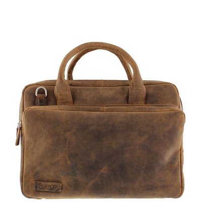 Plevier Leren business/laptoptas volnerf vintage 3-vaks 15.6" Plevier 560