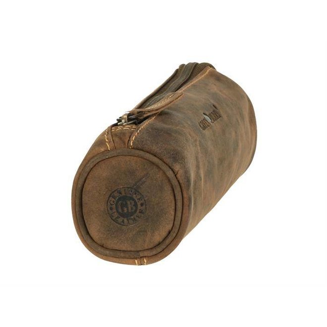 Stoere Vintage leren étui | Rond