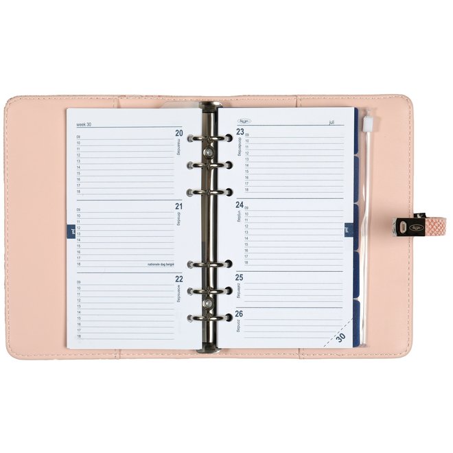 Personal organizer croco Roze | Navulbaar