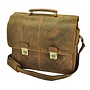 Leren laptop/aktetas 15,6 inch
