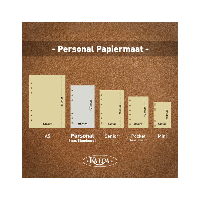 Compacte Personal Organizer | met jaarinhoud 2025 en 2026