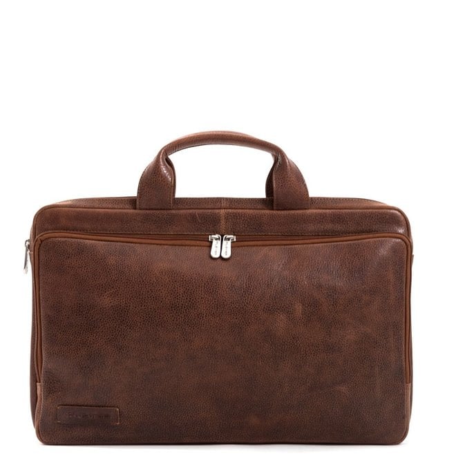 Luxe leren laptoptas Met naam en of logo Lederonline