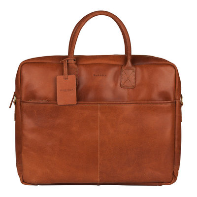 Burkely Leren laptopbag Burkely Vintage Worker 17 inch