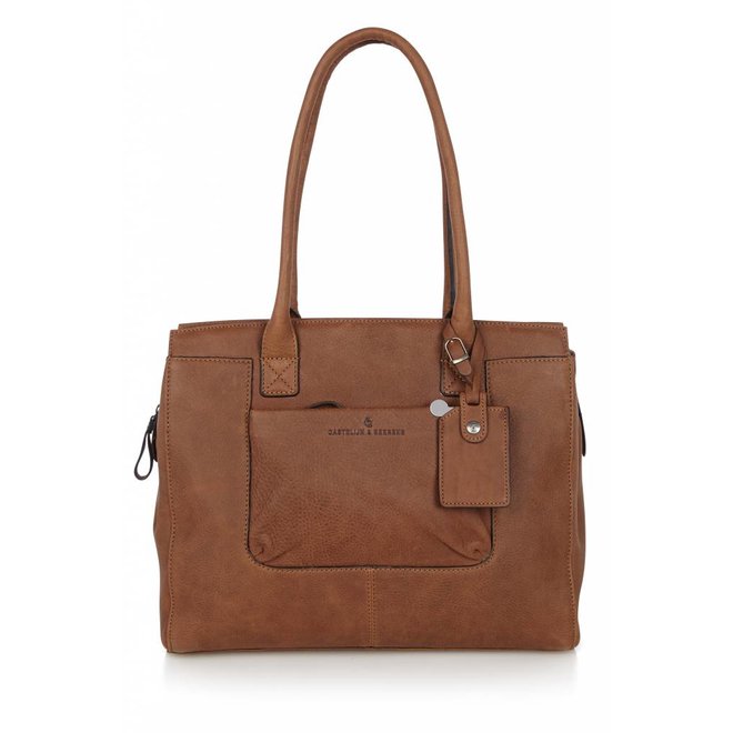 Leren dames business tas15,6"inch + tablet vak| in diverse kleuren