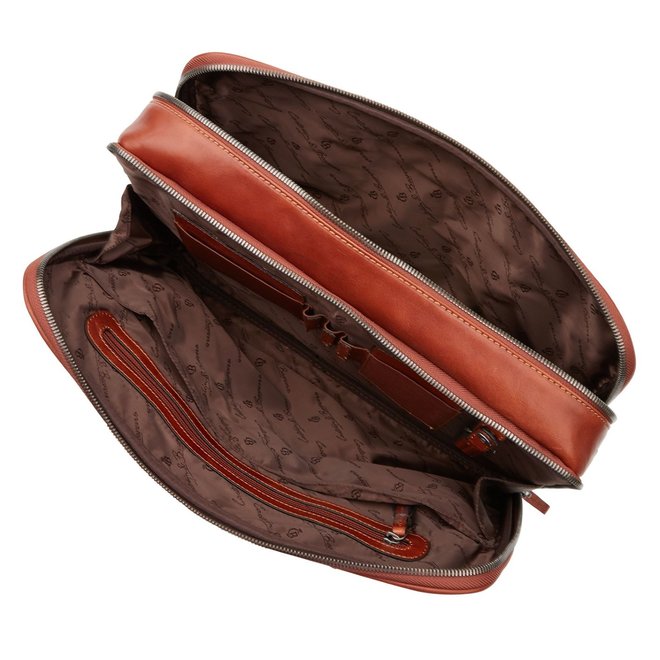 Leren Verona laptoptas + tablet 15.6" | RFID