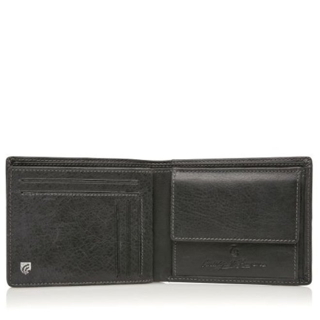 Leren billfold portemonnee - 11 cards | twee kleuren