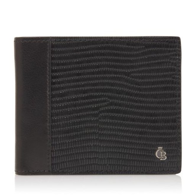 Leren billfold portemonnee RFID | Zwart