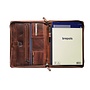 Premium Lederen schrijfmap A4 met ritssluiting