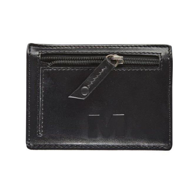 Lederen pasjeshouder All Black | RFID