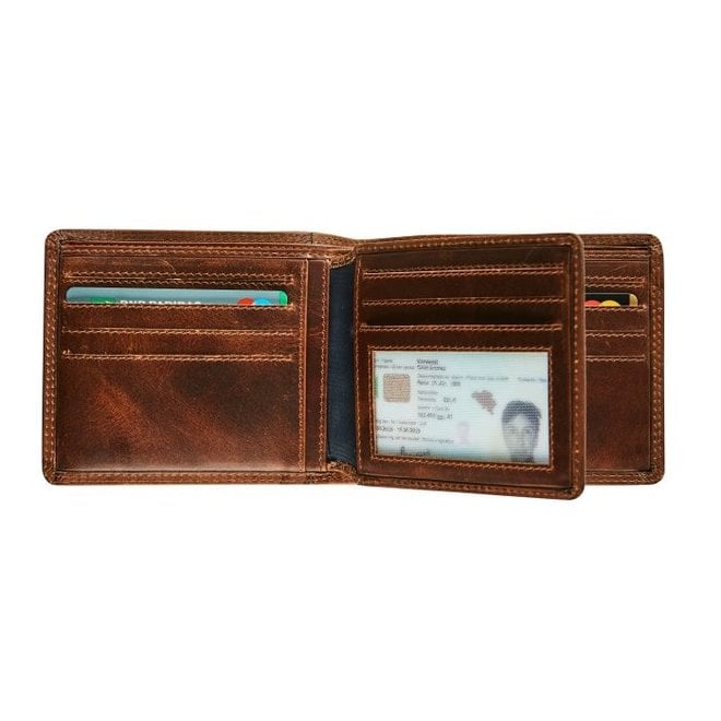 Leren Billfold portemonnee The Original RFID