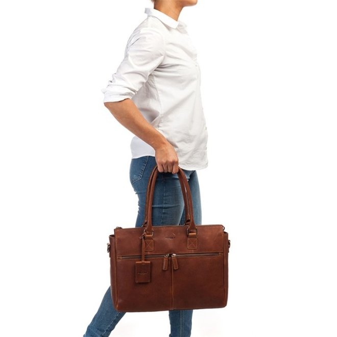 Leren laptoptas Robyn 14" inch