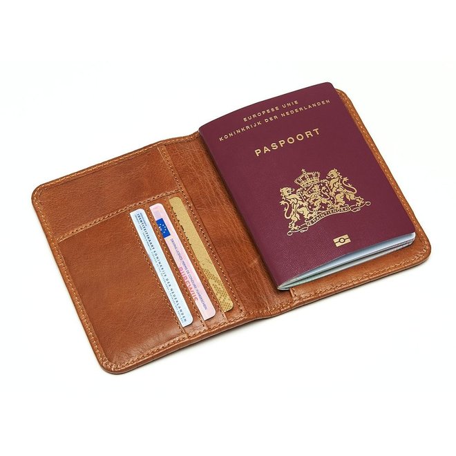 Leren paspoortcover | in drie kleuren