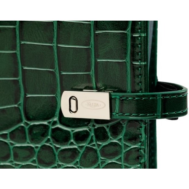 Personal organizer Croco Bosgroen | Navulbaar