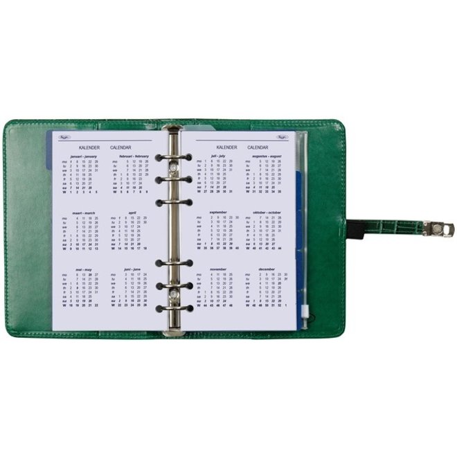 Personal organizer Croco Bosgroen | Navulbaar