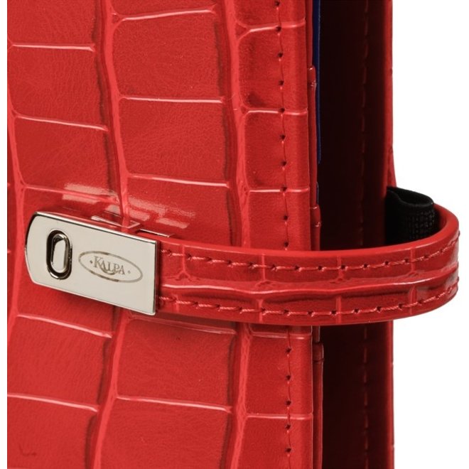 A5 organizer croco rood | met jaarvulling 2026