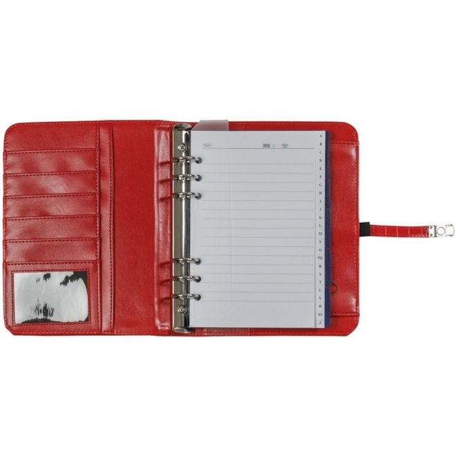 A5 organizer croco rood | met jaarvulling 2026