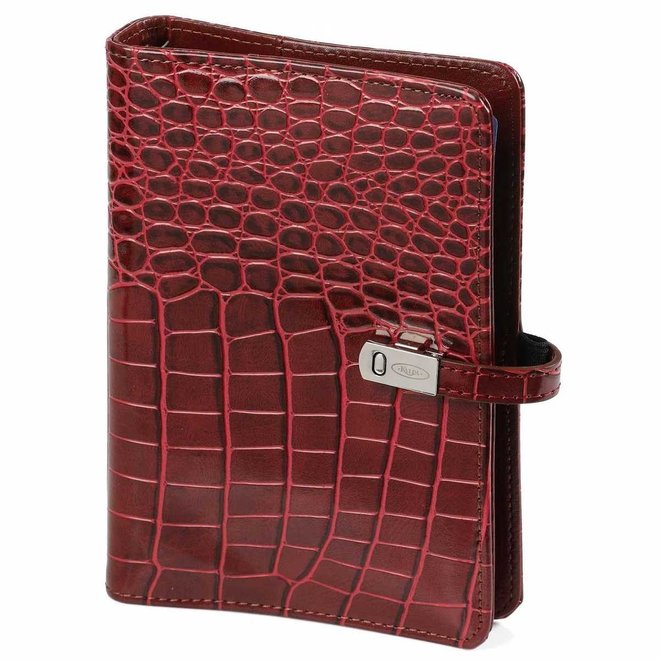 Personal organizer Croco Mulberry | met jaarinhoud 2024 én 2025