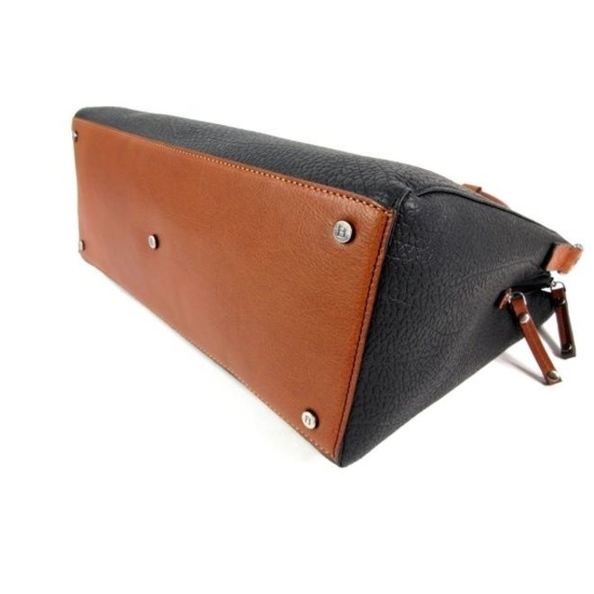 Lederen Business/laptoptas Chamonix | Zwart