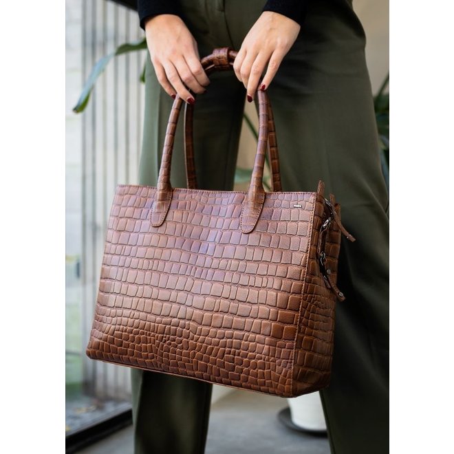 Lederen Business tas Laguna 15.6 inch | Cognac