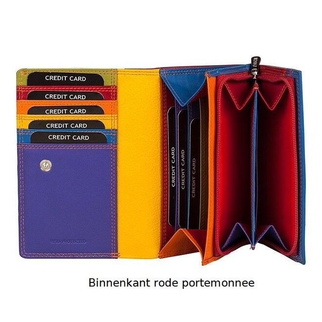 Leren portemonnee Multicolour L - in drie kleuren