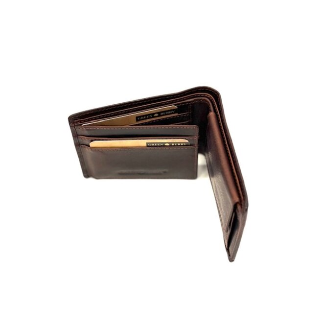 Lederen Compacte Portemonnee RFID | Robuust leer