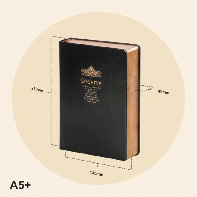Notitieboek Goudsnee Zwart | 3 formaten