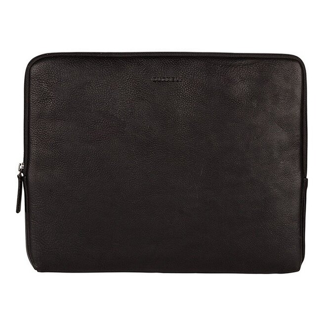 Leren laptopsleeve 13.3 inch | zwart