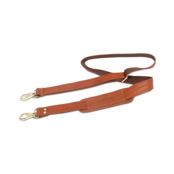 Leren dames tas 15,6 inch Millau | Cognac