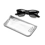 Leren brillen etui Pippa | Silver