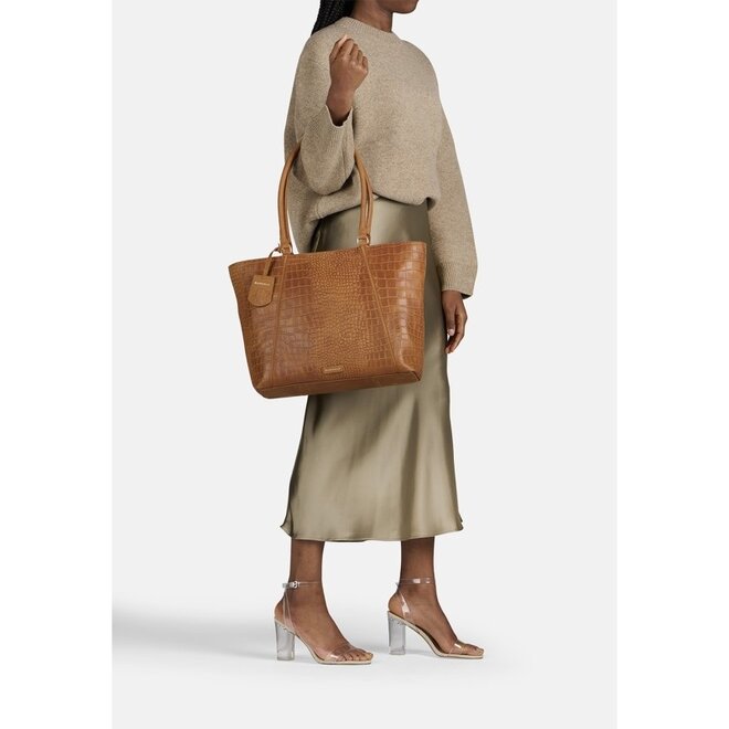 Leren laptoptas Cool Colbie Wide Tote 15.6 inch | in 3 kleuren