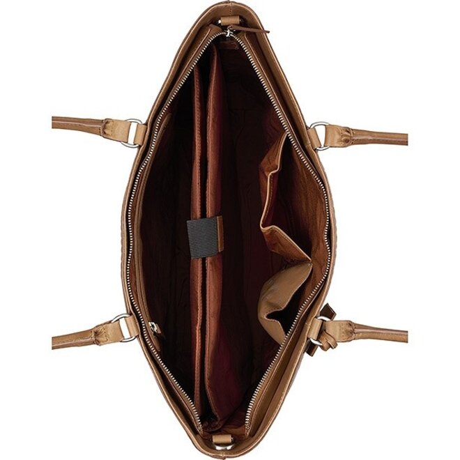 Leren laptoptas Cool Colbie Wide Tote 15.6 inch | in 3 kleuren