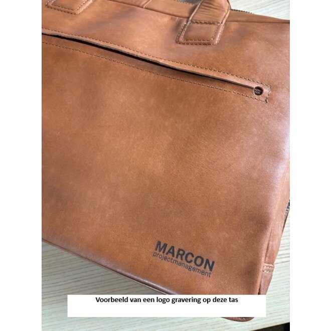 Leren Onyx laptoptas 17.3 inch | in twee kleuren