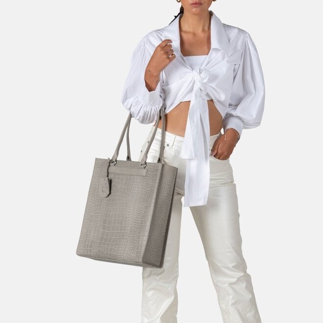 Lederen Laptoptas/Shopper | in drie kleuren