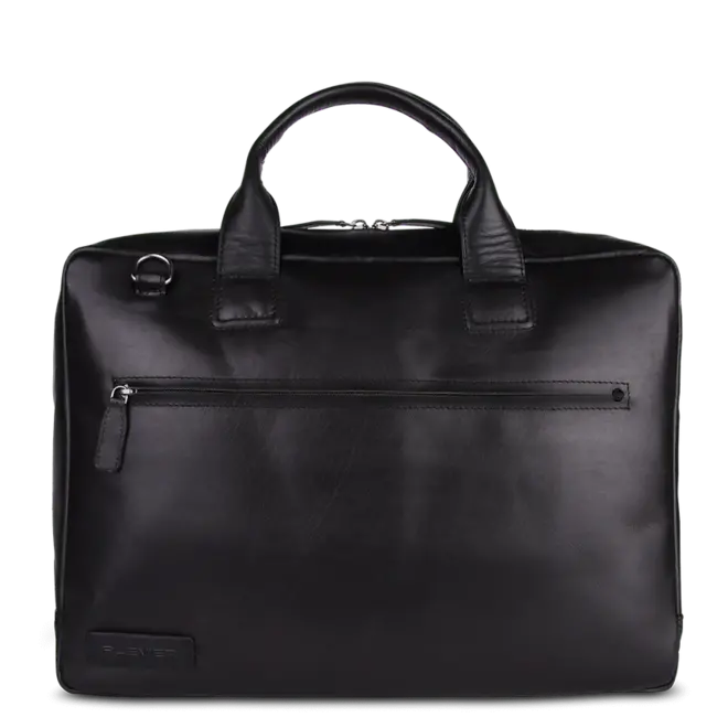Leren Onyx laptoptas 17.3 inch | Zwart