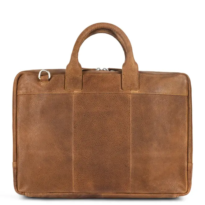 Leren laptoptas/businesstas 17,3 inch Kentron