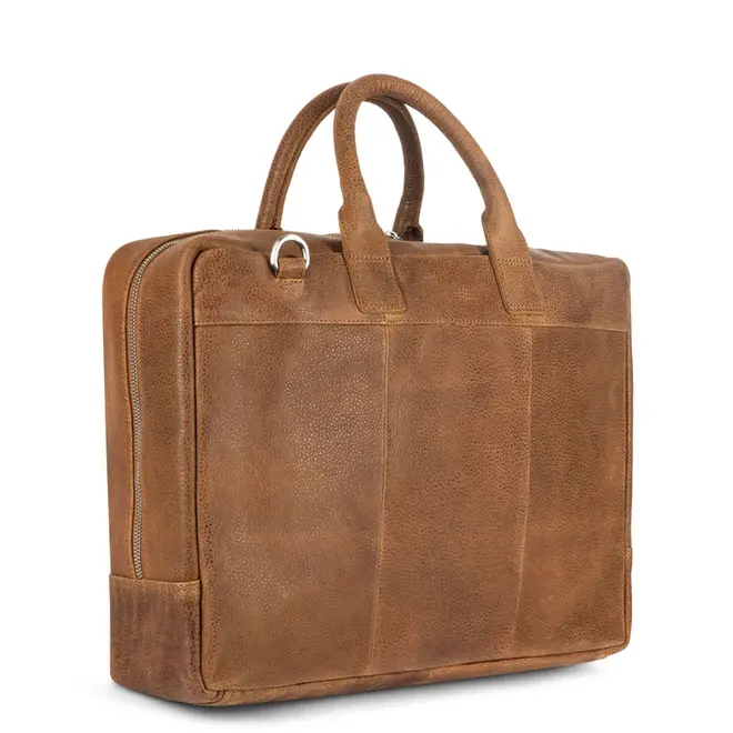 Leren laptoptas/businesstas 17,3 inch Kentron