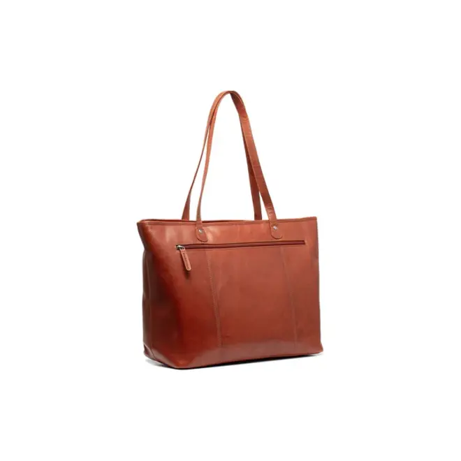 Lederen Shopper/Laptoptas Ferrera | Cognac