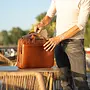 Leren laptoptas/businesstas Iseo | 15 inch