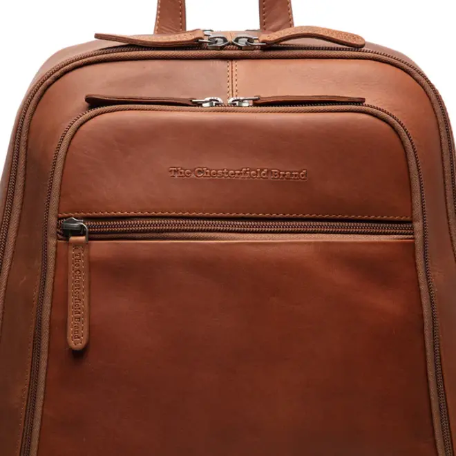 Lederen Laptop rugzak Detroit | Cognac