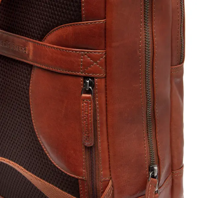 Lederen Laptop rugzak Nicola| Cognac