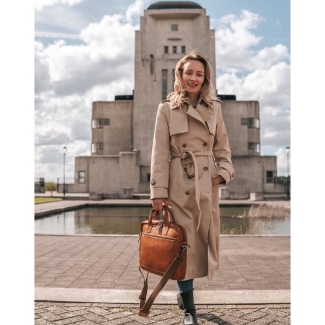 Leren laptoptas/businesstas Calvi | 15 inch